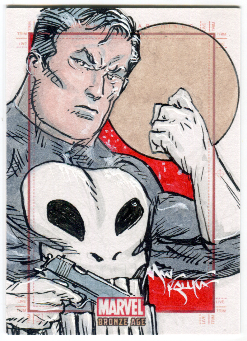 2012 Rittenhouse Marvel Bronze Age - PUNISHER Sketch Card by MIKE KALUTA