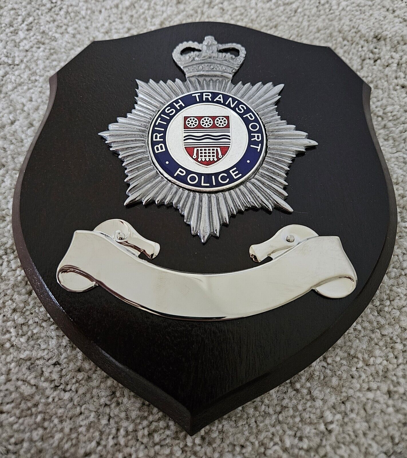 British Transport Police Wall Plaque Made In England- NIB.