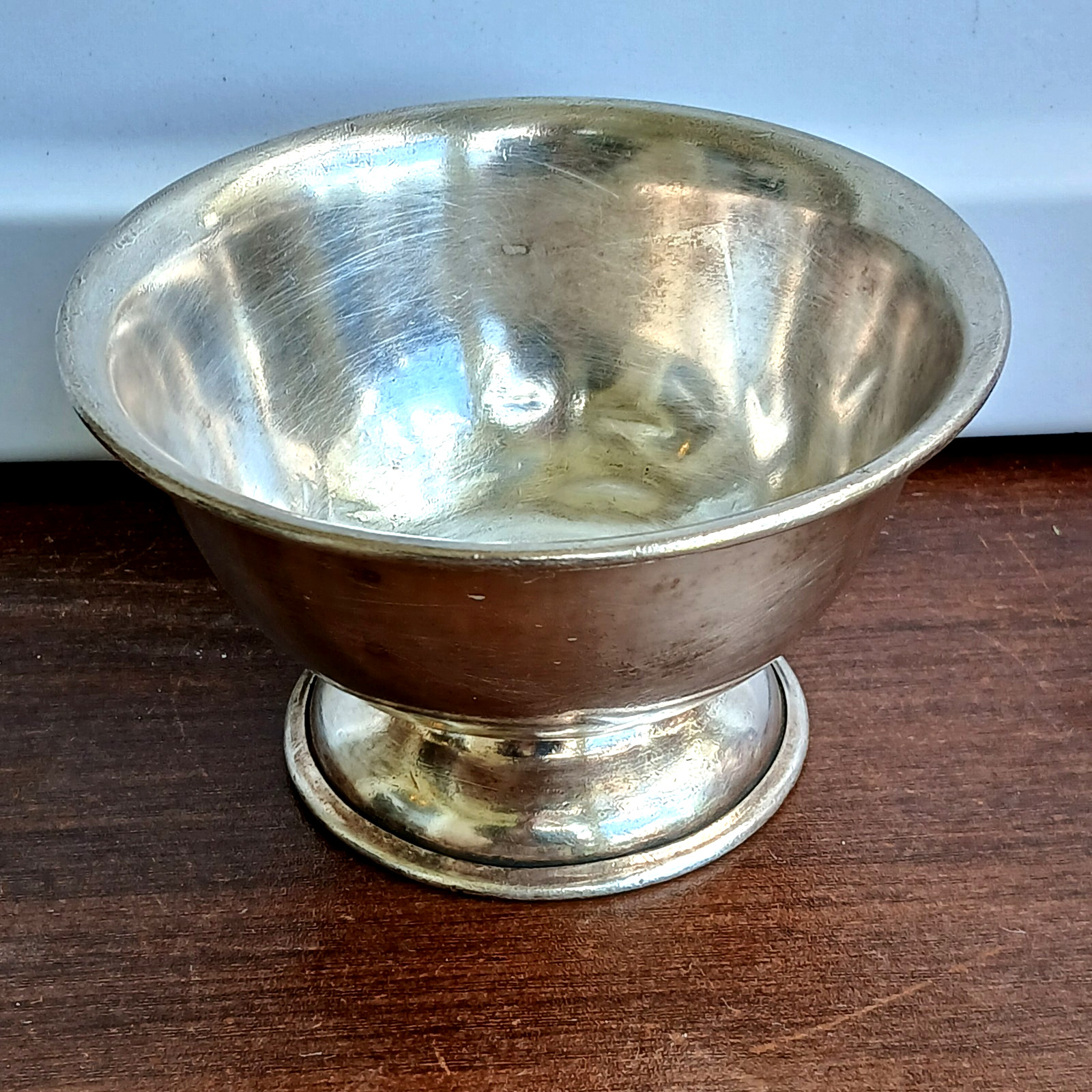 Antique 1950's SHERATON HOTEL Silver Ice Cream Pedestal Bowl Reed & Barton Antique 1950's SHERATON HOTEL Silver Ice Cream Pedestal Bowl Reed & Barton
