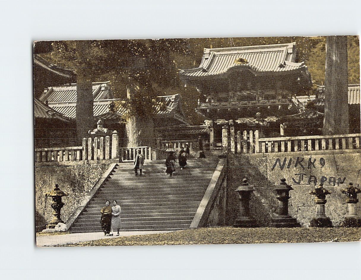 Postcard Temples Nikko Japan