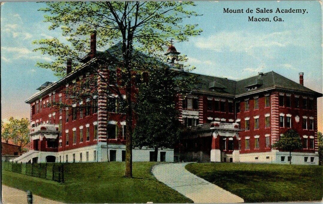 1910. MACON, GA. MOUNT DE SALES ACADEMY. POSTCARD CK20