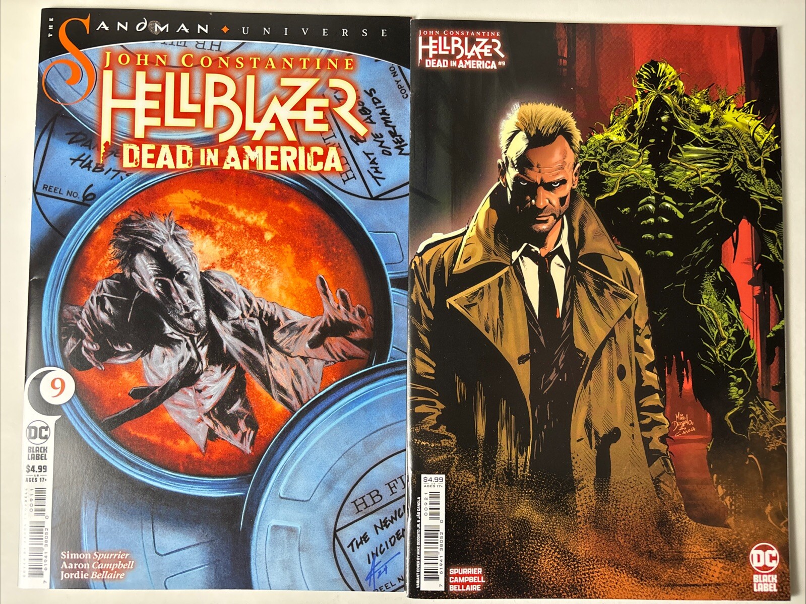 John Constantine HellBlazer Dead In America #9 Cvr A B Deodato Jr SET DC Comics John Constantine HellBlazer Dead In America #9 Cvr A B Deodato Jr SET DC Comics