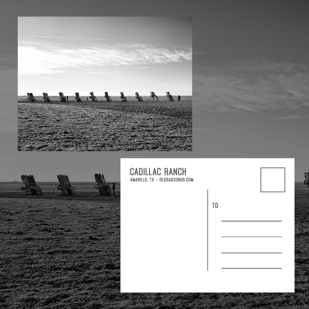 Cadillacs On The Horizon Postcards | Cadillac Ranch | Old Sad Songs Photography