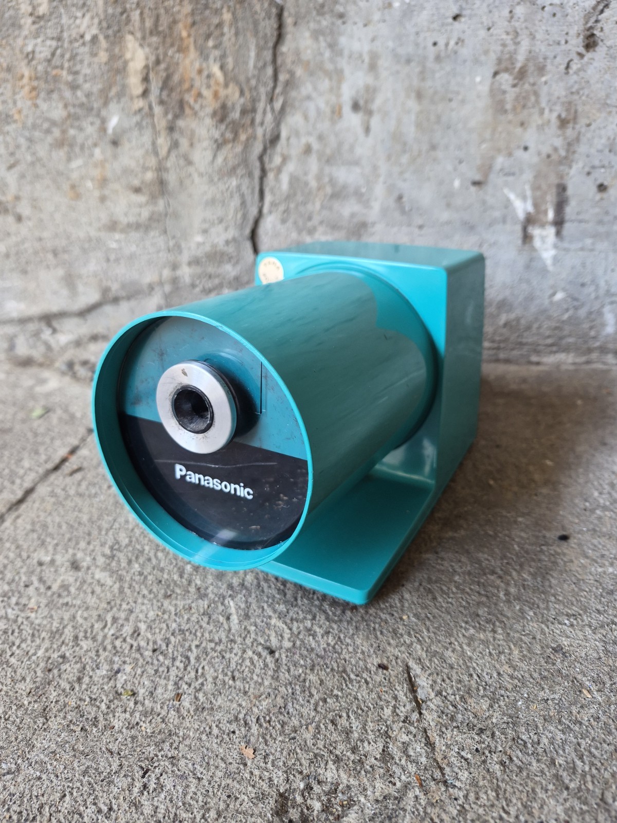 Vintage Panasonic 60\'s MOD Electric Pencil Sharpener Heavy Duty Turquoise WORKS