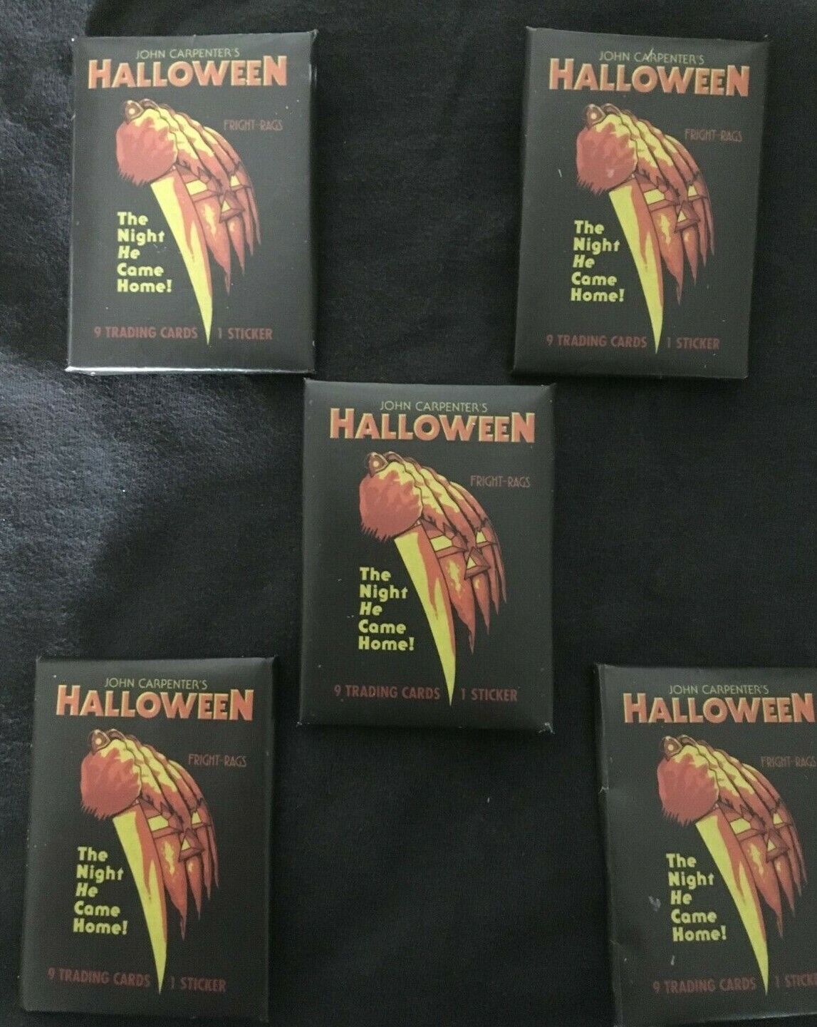 EMPTY HALLOWEEN🔪 Fright Rags TRADING CARDS  WAX PACK (1) MICHAEL MYERS-EMPTY
