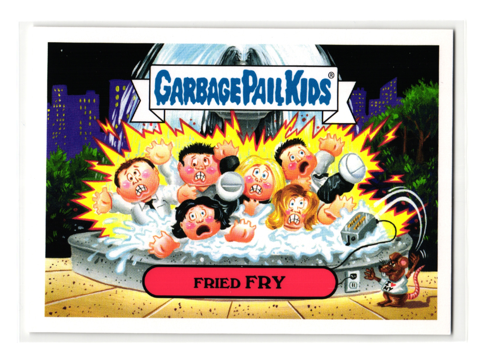 Fried Fry 2016 Topps Garbage Pail Kids Friends Parody Sticker Card 1b