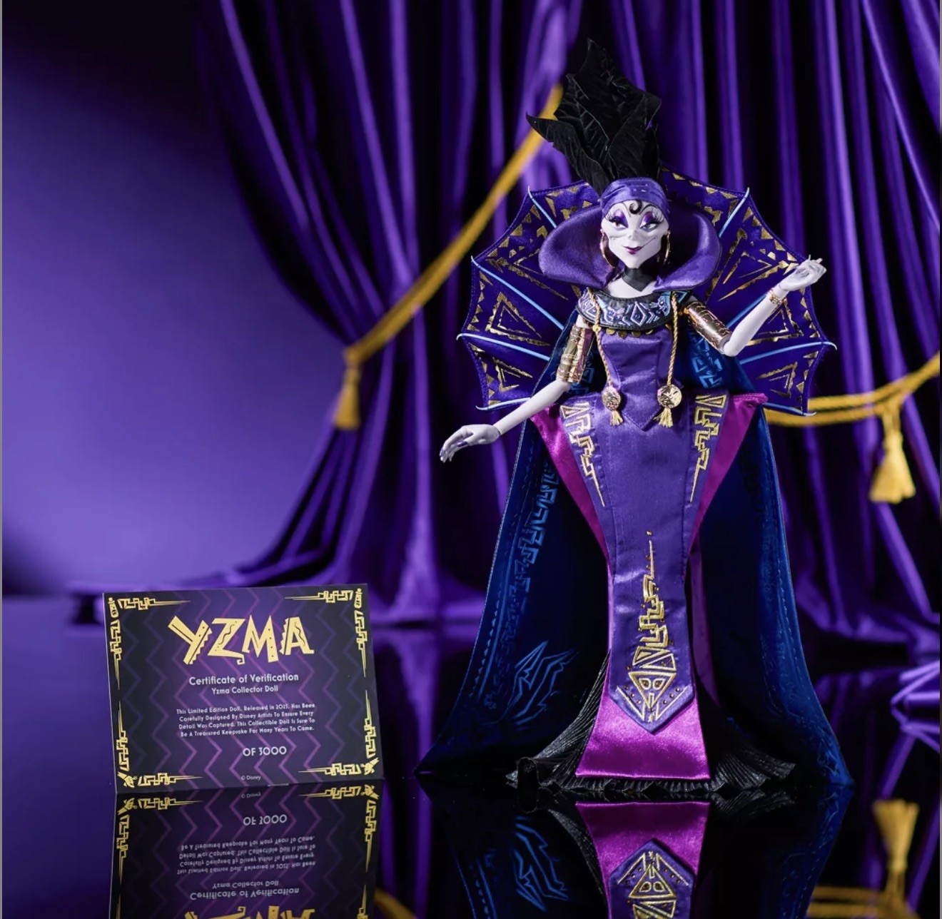 Disney Yzma Doll 25th Anniversary Emperors New Groove Limited Edition 2025 New Disney Yzma Doll 25th Anniversary Emperors New Groove Limited Edition 2025 New