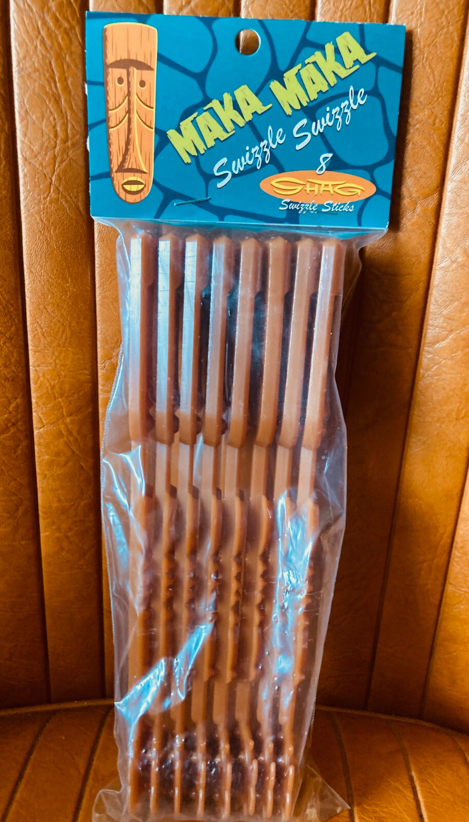 NEW SEALED SHAG SWIZZLE COCKTAIL STIR STICKS SET OF 8 MAKA TIKI PUFFERFISH RARE NEW SEALED SHAG SWIZZLE COCKTAIL STIR STICKS SET OF 8 MAKA TIKI PUFFERFISH RARE