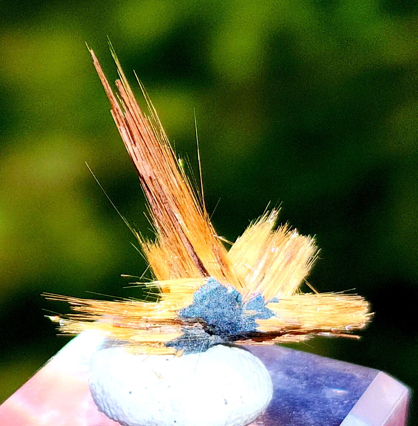 High Quality Golden Rutile with Hematit from Brazil, US TOP Crystals