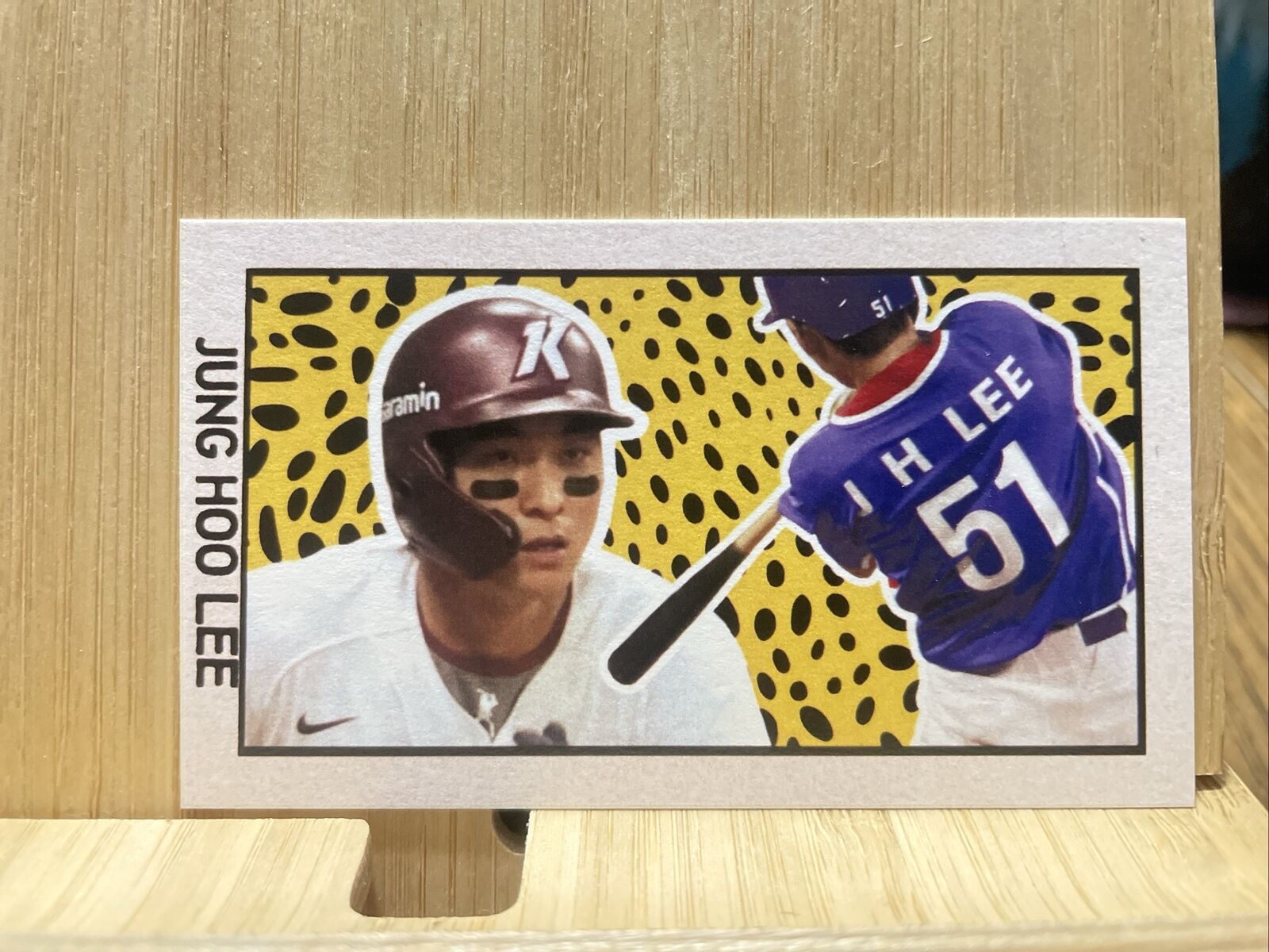 Jung Hoo Lee Cheetah Spots 1/1 One Of One Custom Card (G295)
