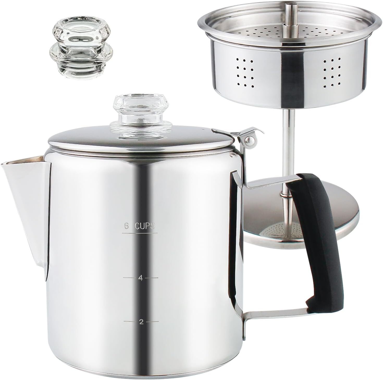 Multi Use Percolator Coffee Pot Stainless Steel Stove Top Coffee Maker Multi Use Percolator Coffee Pot Stainless Steel Stove Top Coffee Maker