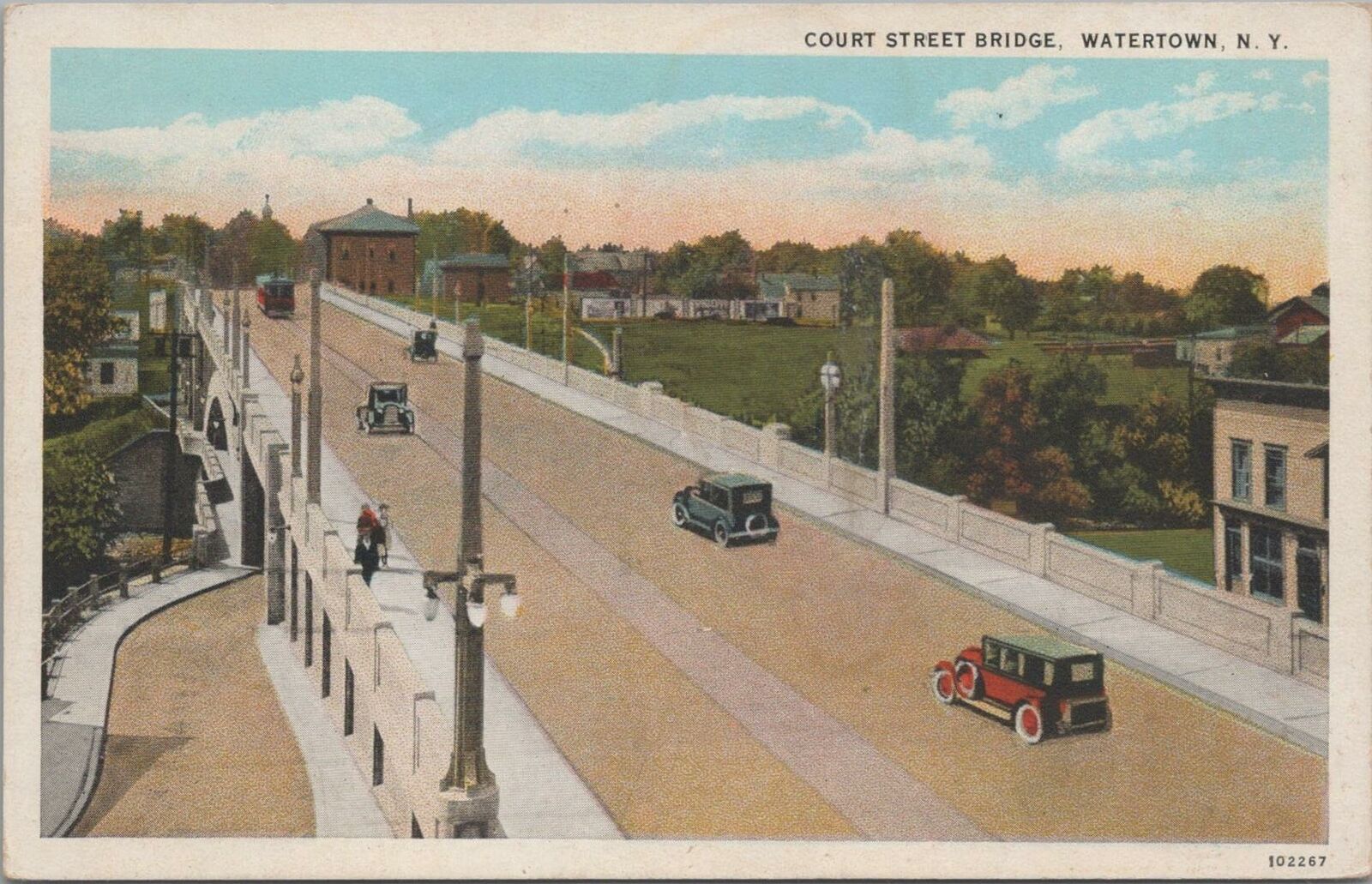 Postcard Court Street Bridge Watertown NY 