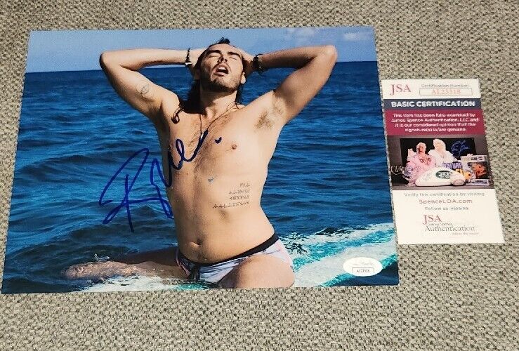 RUSSELL BRAND SIGNED 8X10 PHOTO SARAH MARSHALL SEXY JSA  AUTHENTICATED #AL23318 