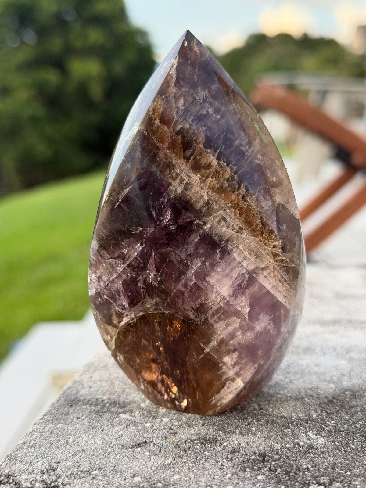 A+ Beautiful Super Seven Melody Stone Teardrop Polished 4.25\ A+ Beautiful Super Seven Melody Stone Teardrop Polished 4.25\