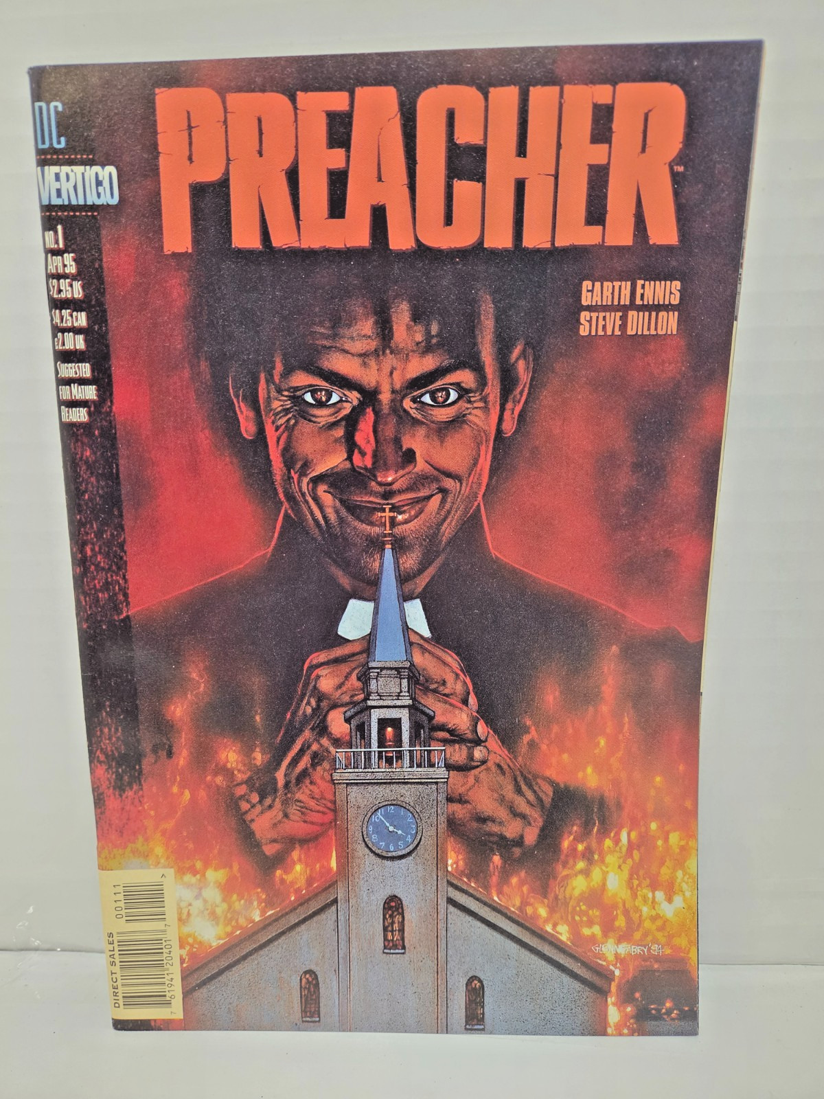Vertigo Preacher #1 (1995) Comic Book Garth Ennis Steve Dillon Glenn Fabry Vertigo Preacher #1 (1995) Comic Book Garth Ennis Steve Dillon Glenn Fabry
