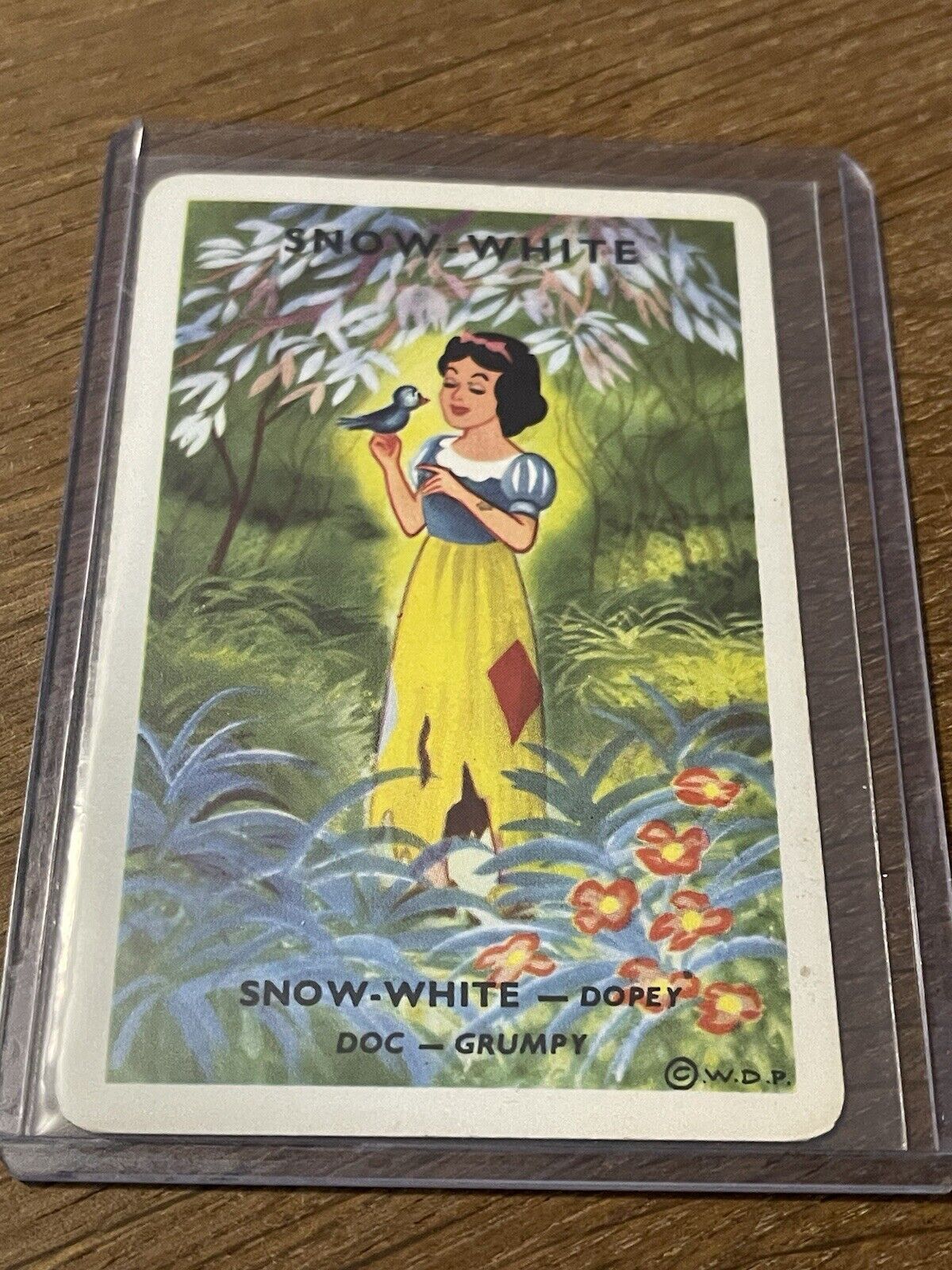 Vintage Rare French Disney 🎥 Card Game Snow White Playing Card RARE