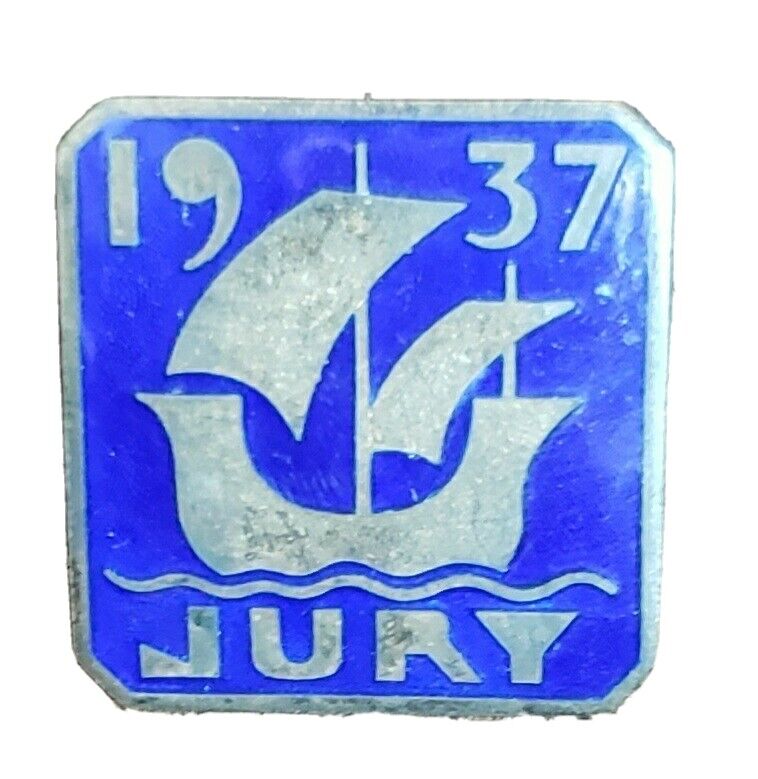 1937 Paris International Art Exposition Jean Serriere  Jury Badge w/ Provenance