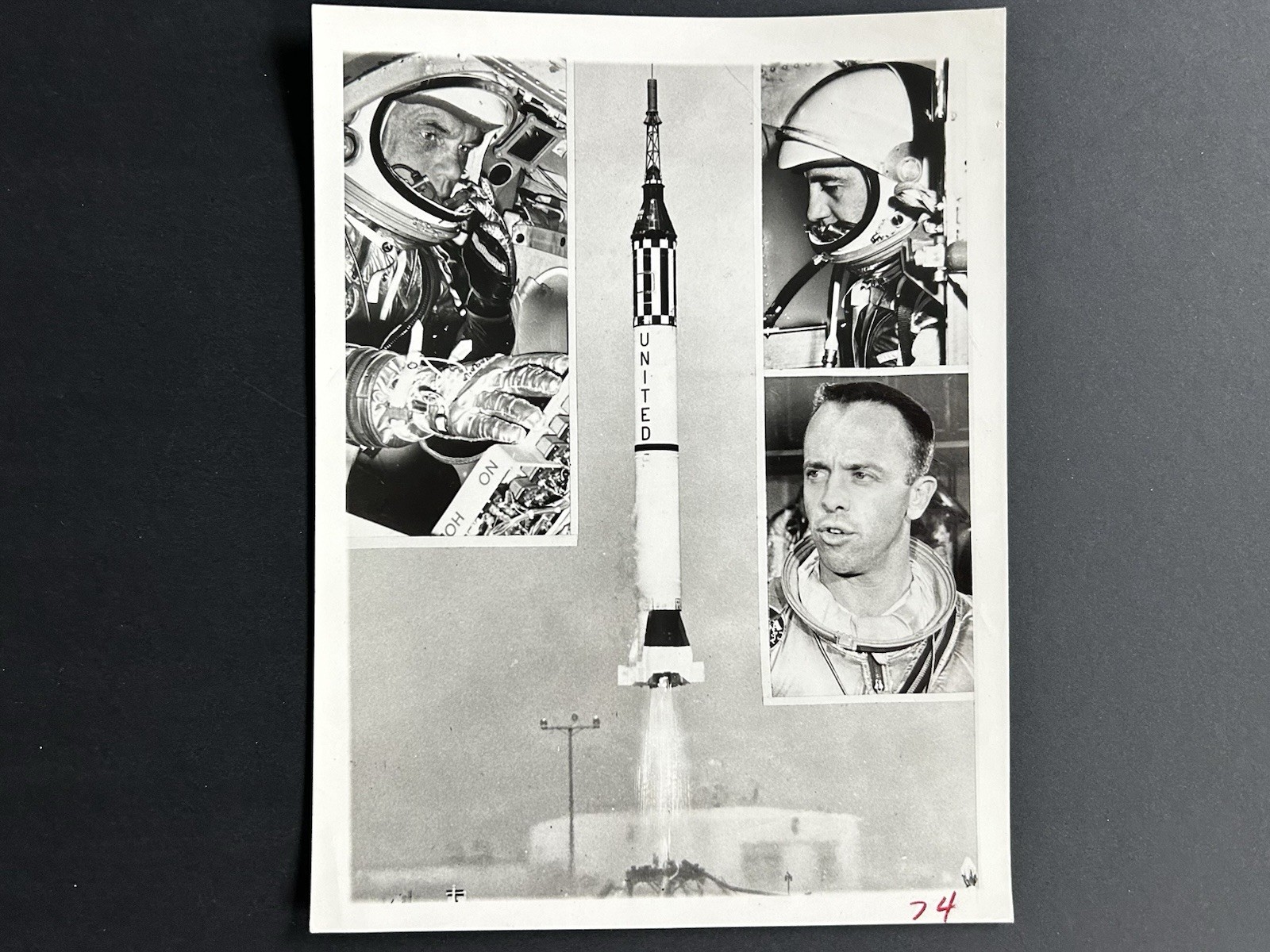 1961 NASA AP News Features Astronaut Alan B. Shepard, Jr., Freedom 7 Press Photo