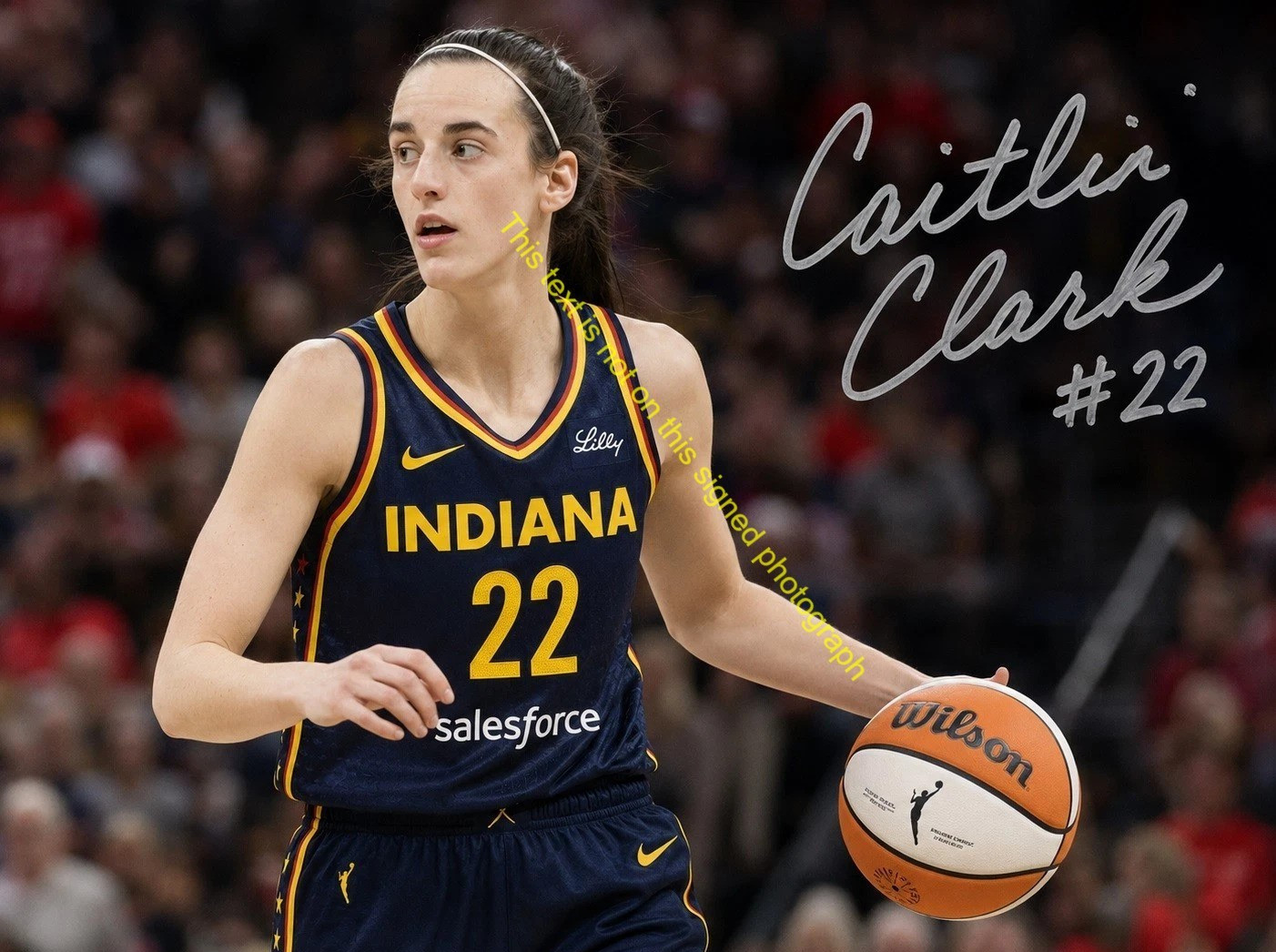 Caitlin Clark Indiana Fever Signed Autograph Photo WNBA Basketball Player HD157