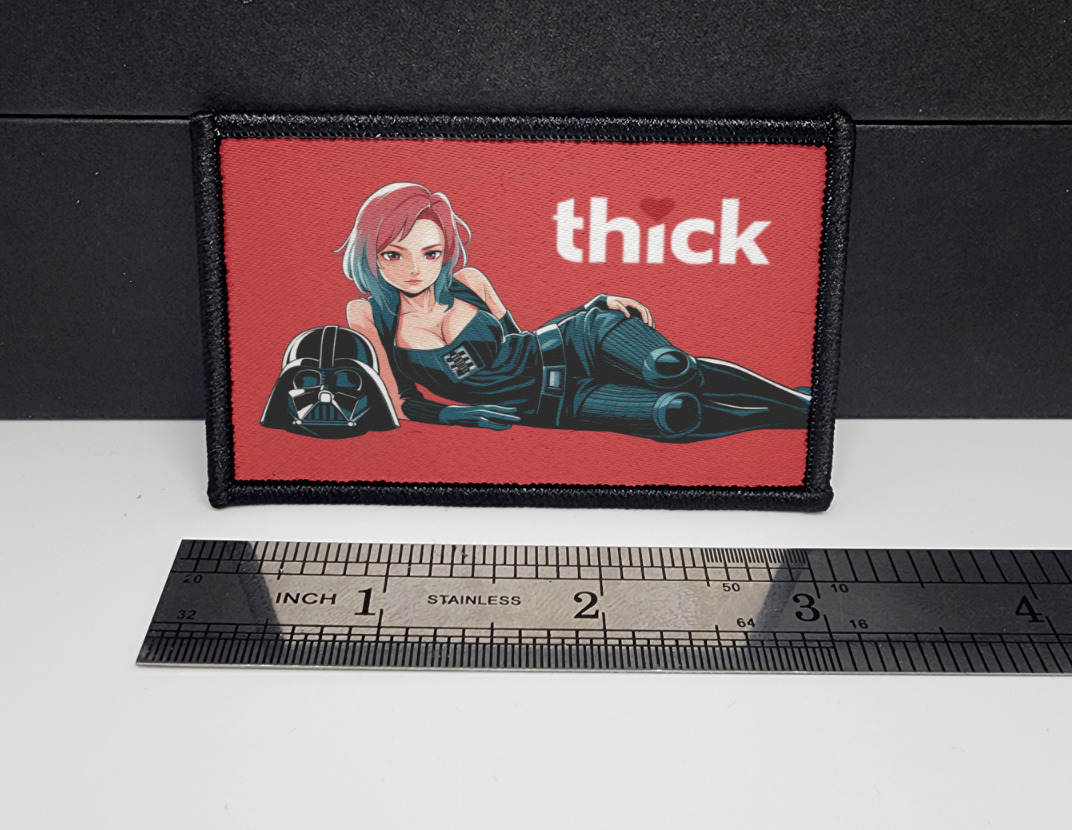 Thick❤ Sexy Anime Girl Morale Patch Custom Tactical (Darth Vader inspired)