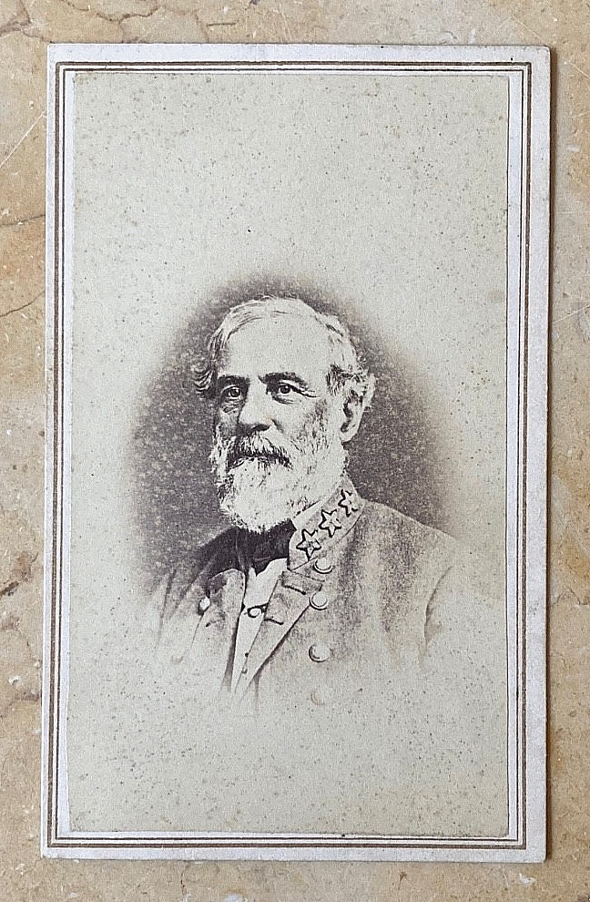 RARE CIVIL WAR CONFEDERATE GENERAL ROBERT E. LEE'S 1864 CDV PHOTOGRAPH