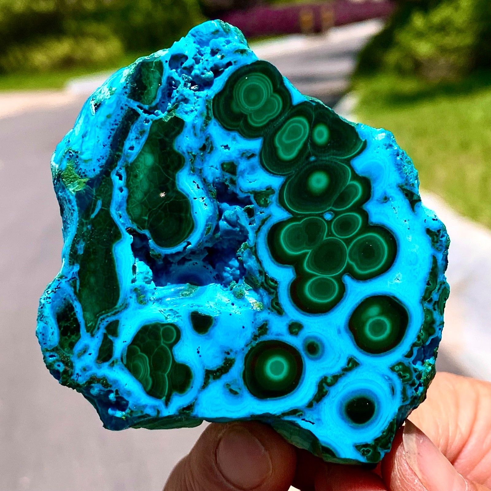 179G Natural Chrysocolla/Malachite transparent cluster rough mineral sample 179G Natural Chrysocolla/Malachite transparent cluster rough mineral sample