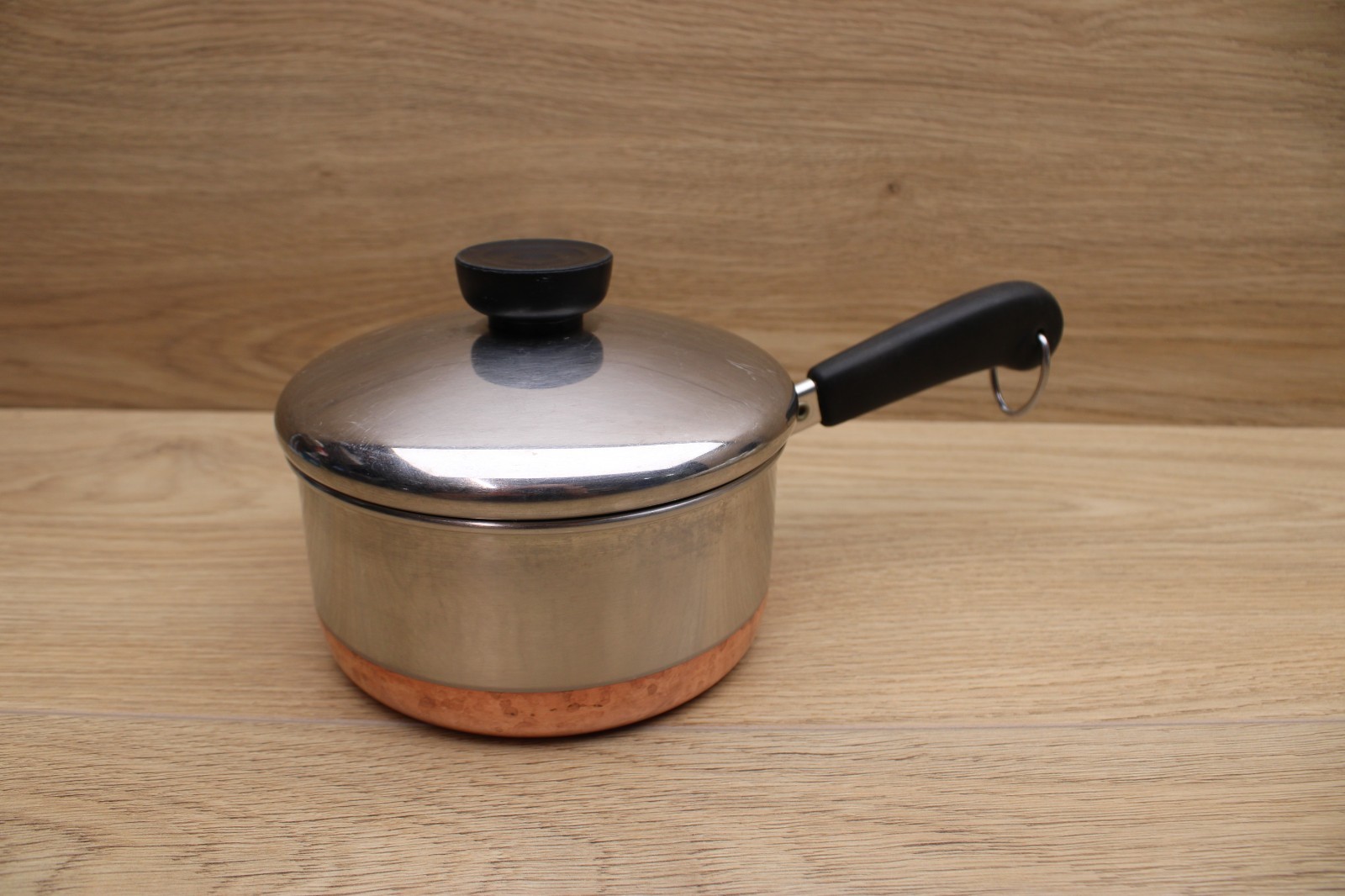 Vintage Revere Ware 1 Qt Saucepan Copper Bottom w/Lid Clinton IL USA 91A Vintage Revere Ware 1 Qt Saucepan Copper Bottom w/Lid Clinton IL USA 91A