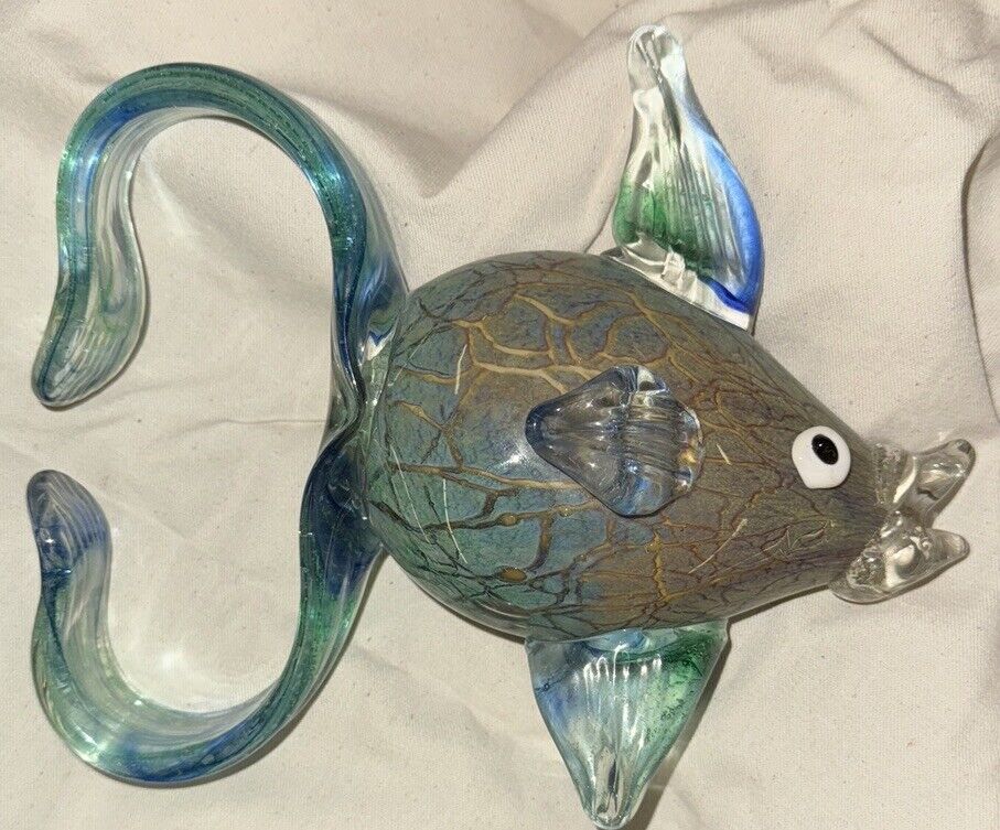Vintage 1970s Muranno Glass Fish