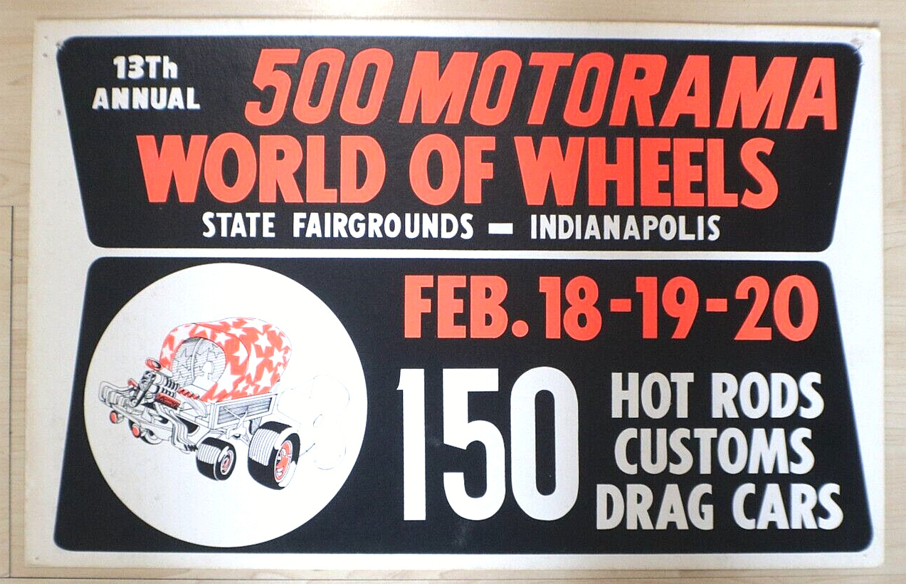 1972 13th annual 500 motorama world of wheels indy hot rods customs cars cycles