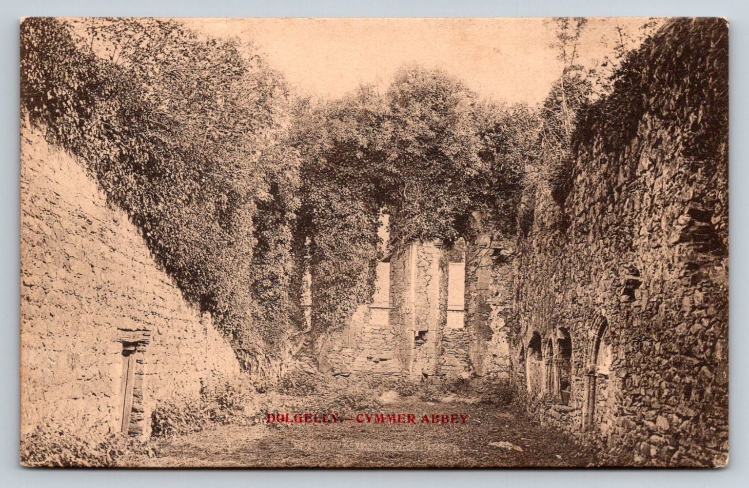 Cymmer Abbey Ruins Dolgellau Wales UK Early 1900s Postcard Cymmer Abbey Ruins Dolgellau Wales UK Early 1900s Postcard