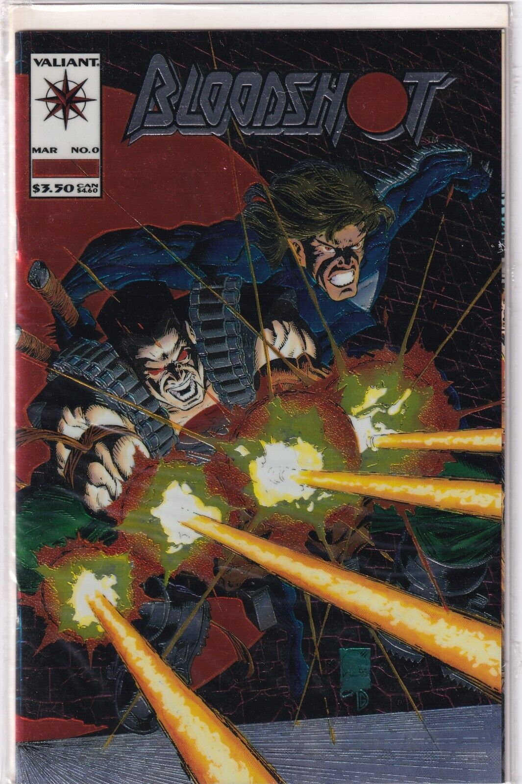 Bloodshot #0 (Valiant Comics, 1994) Foil Chromium Cover