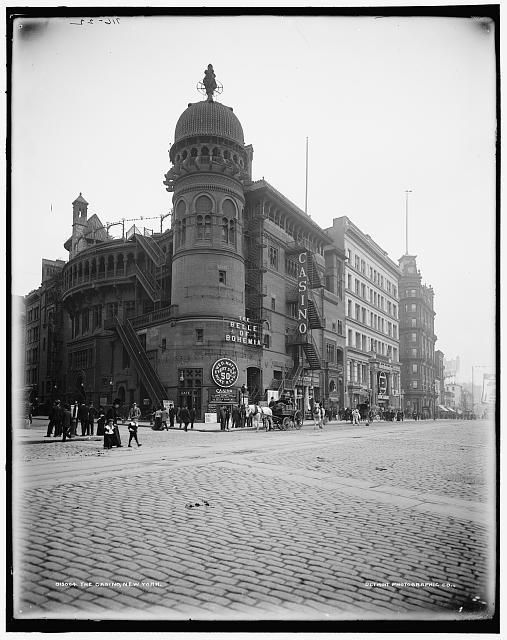 Photo:New York NY Casino Theatre 1900s Street Scene The Belle of Bohemia