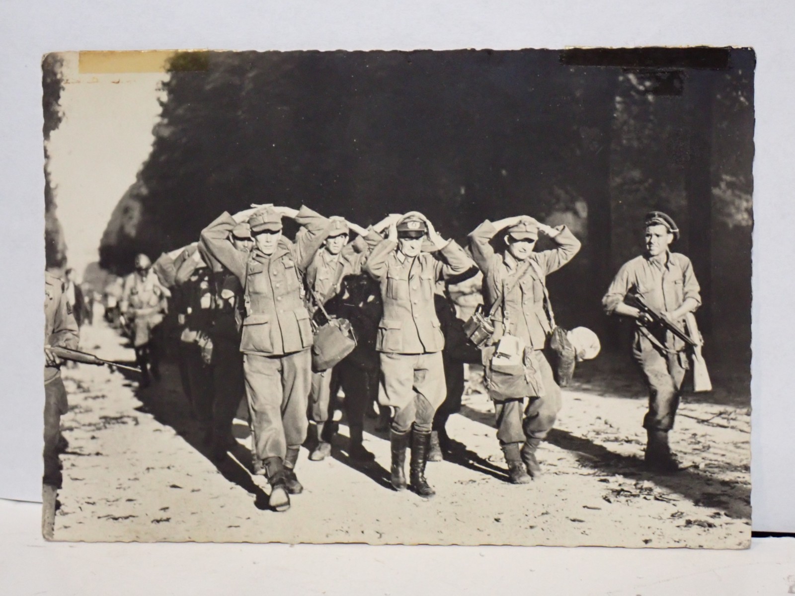 WWII RPPC Postcard Liberation of Paris 1944 German POW Prisoners Luxembourg Gdn WWII RPPC Postcard Liberation of Paris 1944 German POW Prisoners Luxembourg Gdn