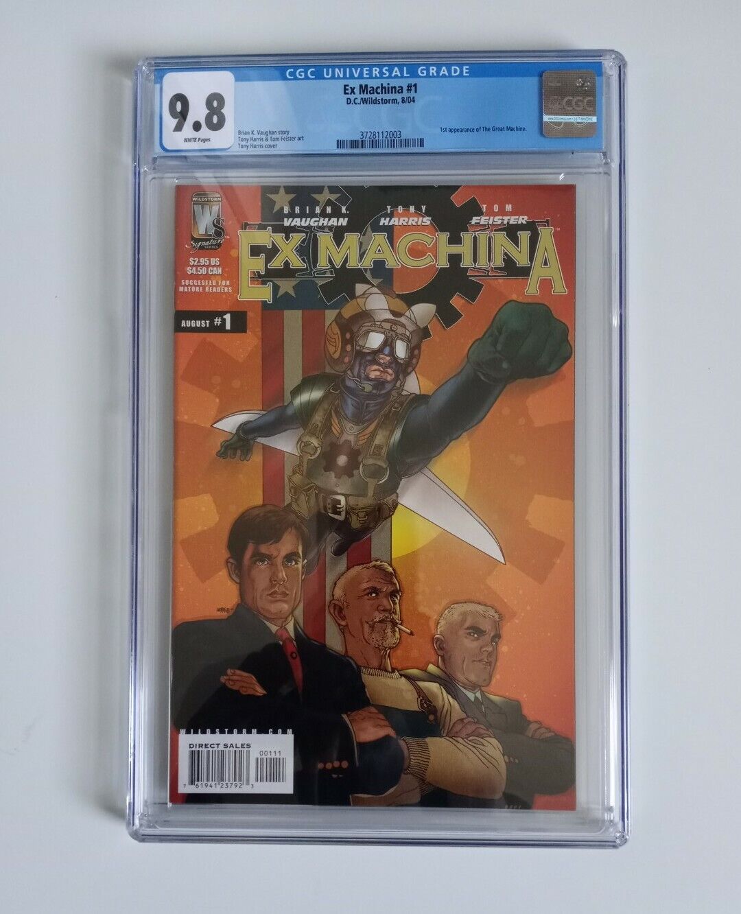 CGC 9.8 Ex Machina #1 - Brian K. Vaughan DC Wildstorm