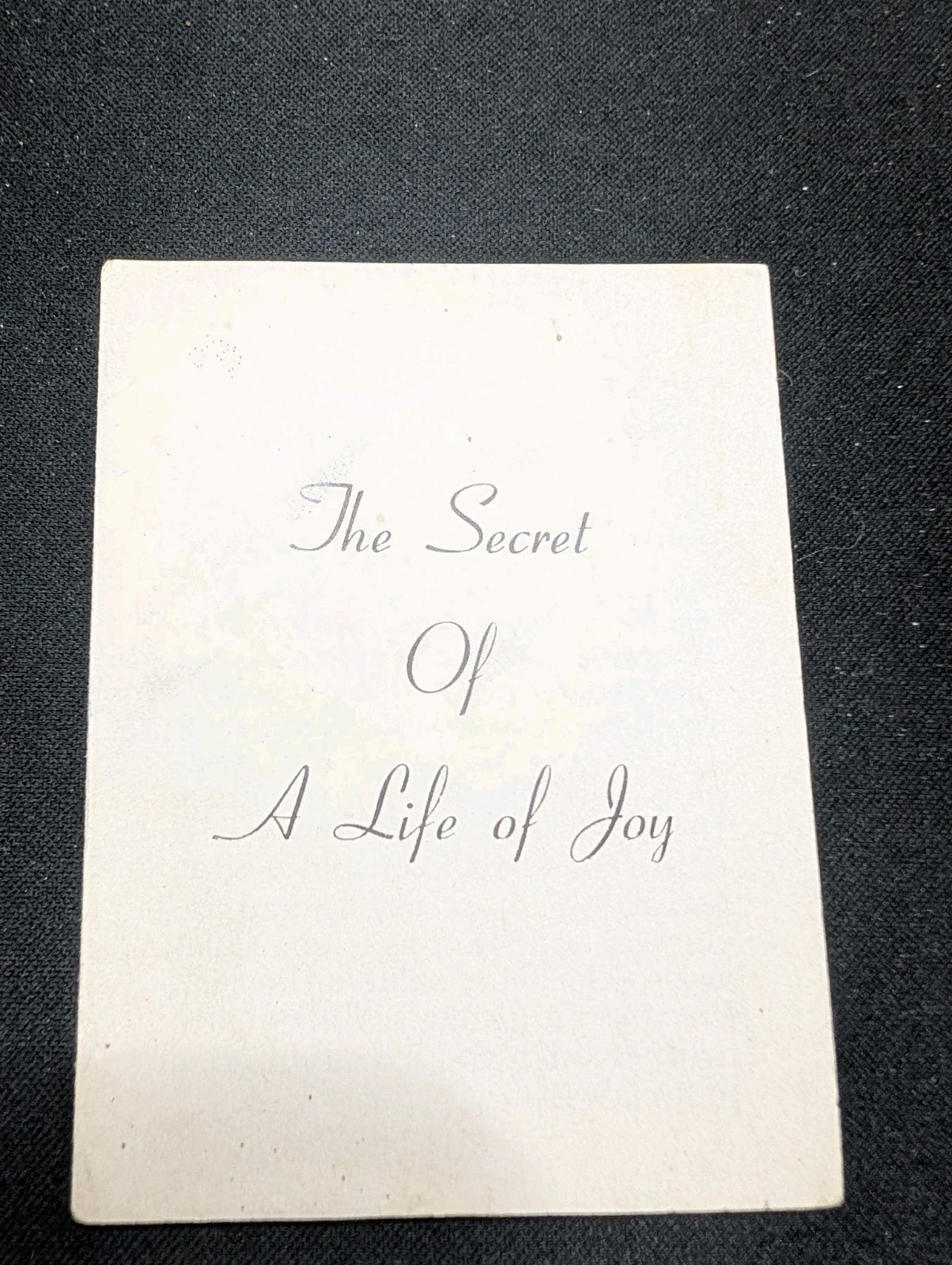 Door of Hope Christian Missionary Tract Shanghai China Taiwan 1955 Life of Joy