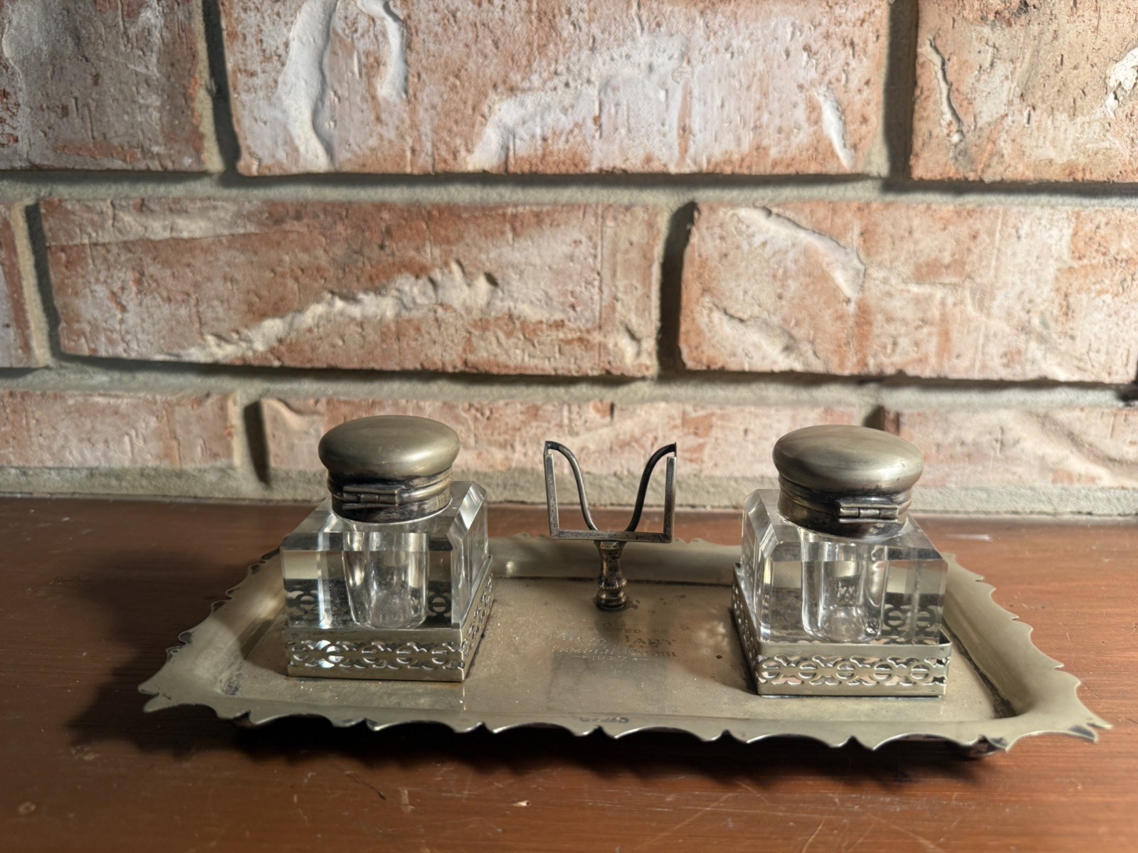 1927 Double Inkwell EPNS