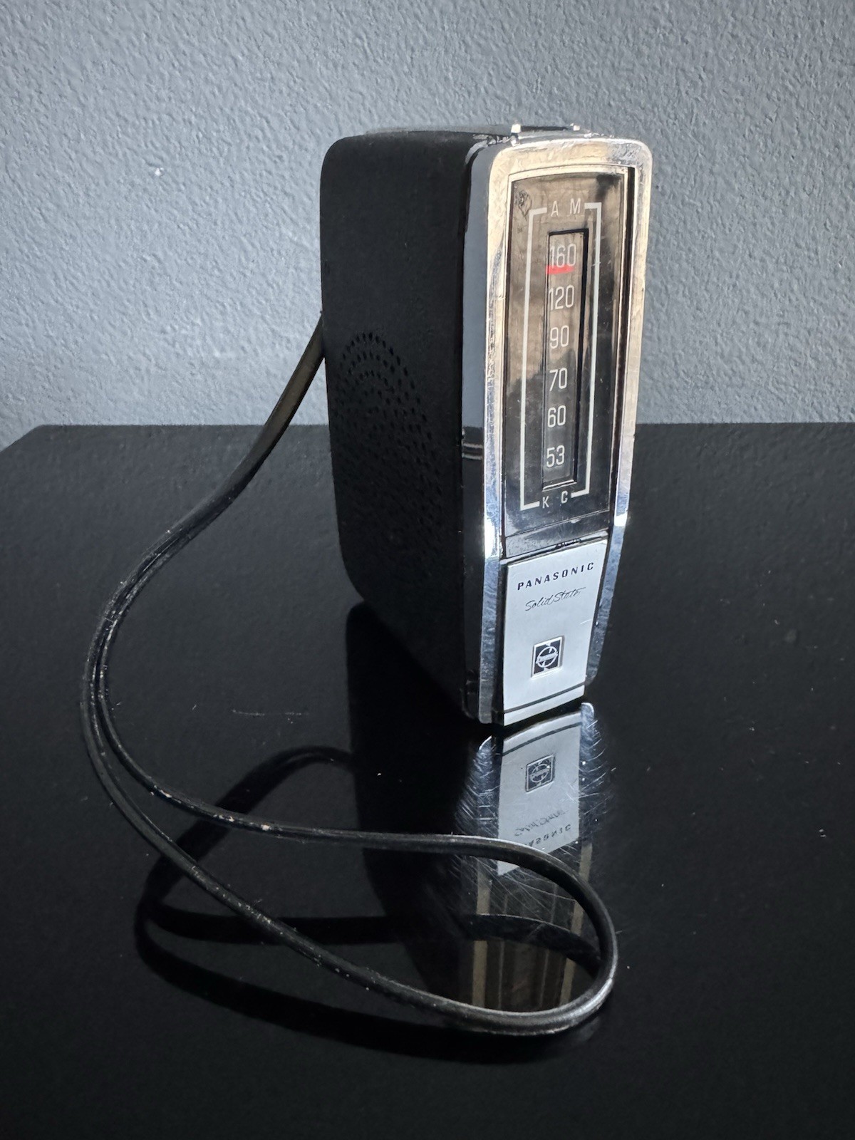 VTG Panasonic R-1329 Portable Transistor Radio AM Solid State Good Cond Untested