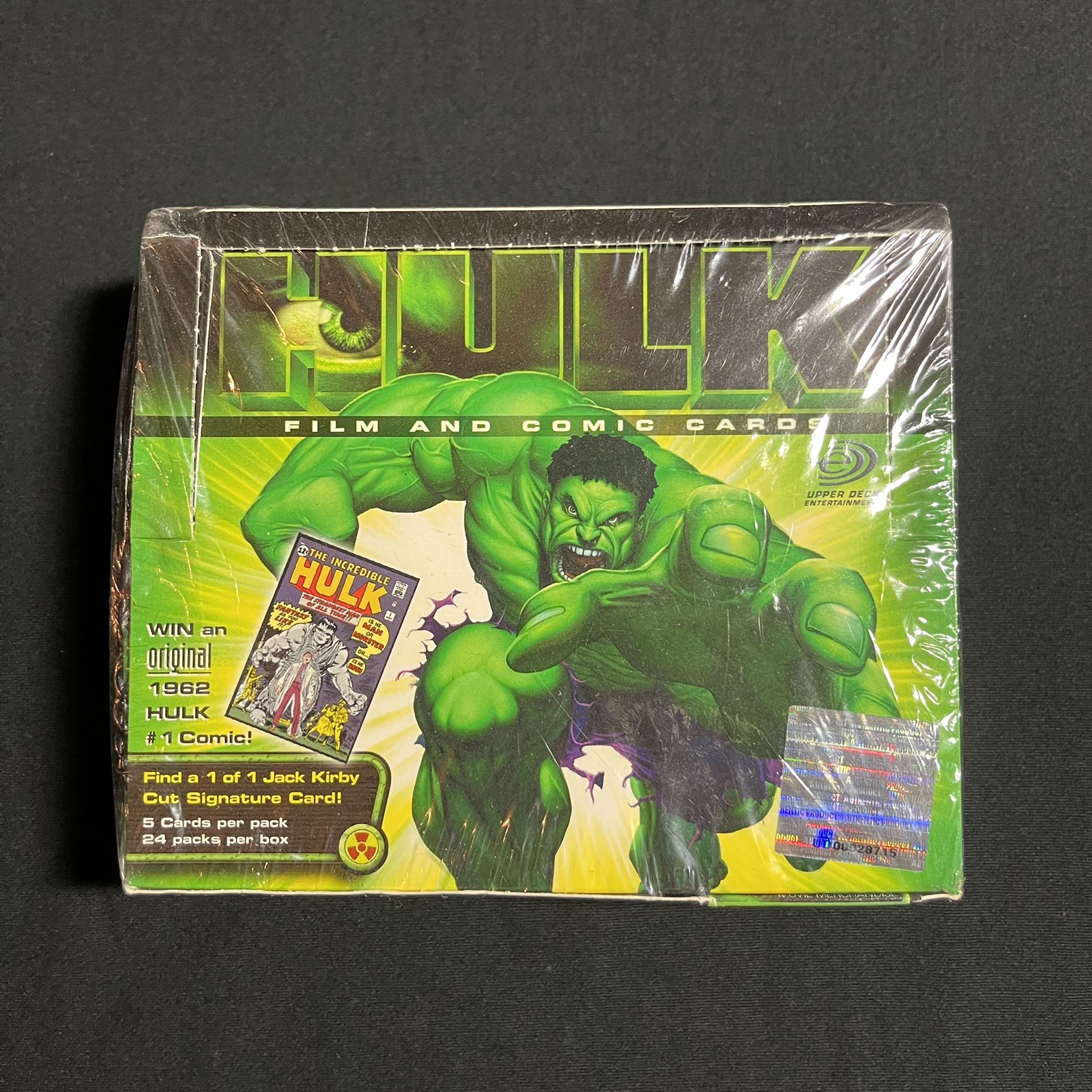 Upper Deck MARVEL THE INCREDIBLE HULK Film & Comic Card Box 24 Packs 5 Per Pack