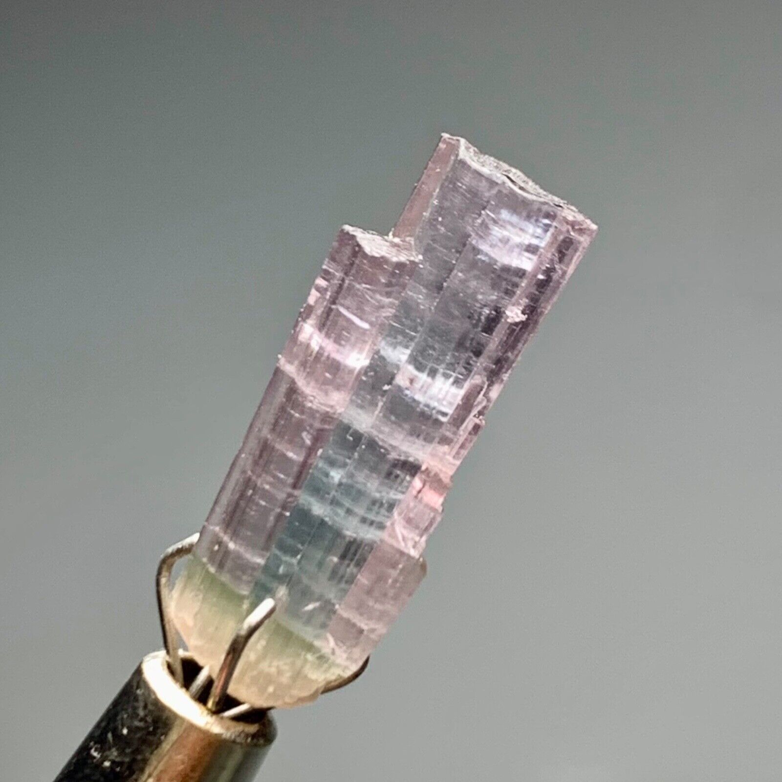 5.40Cts Beautiful Top Quality Terminated Bi Tourmaline Crystal  from Afghanistan