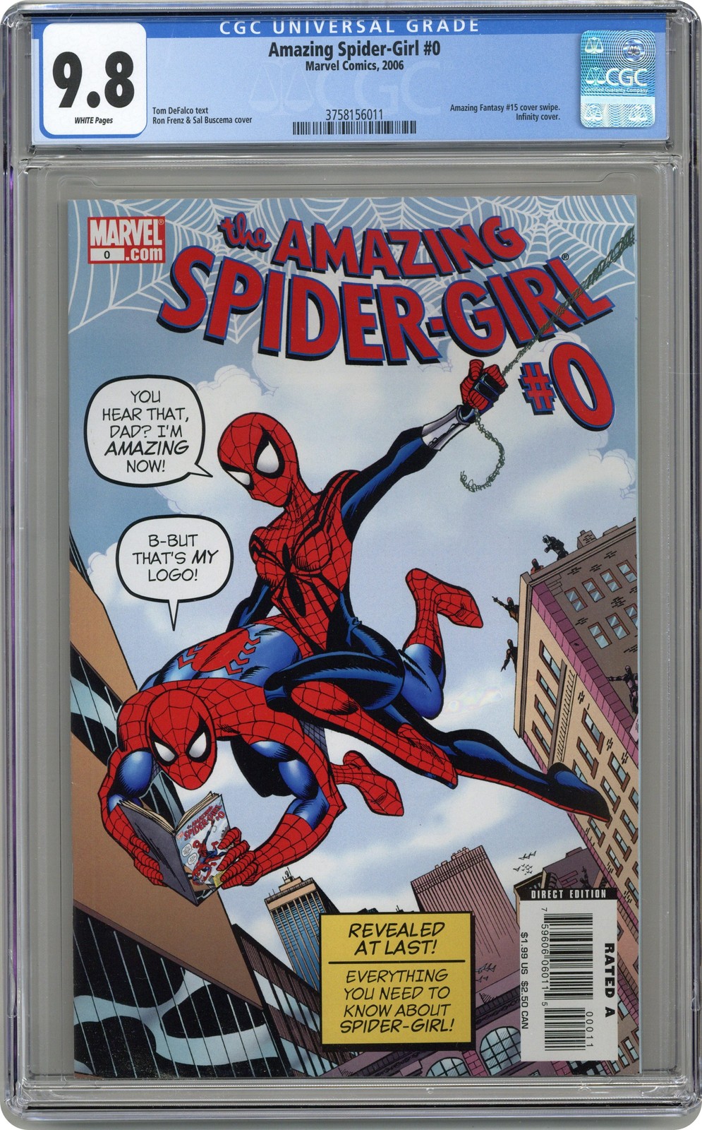 Amazing Spider-Girl #0 CGC 9.8 2006 3758156011