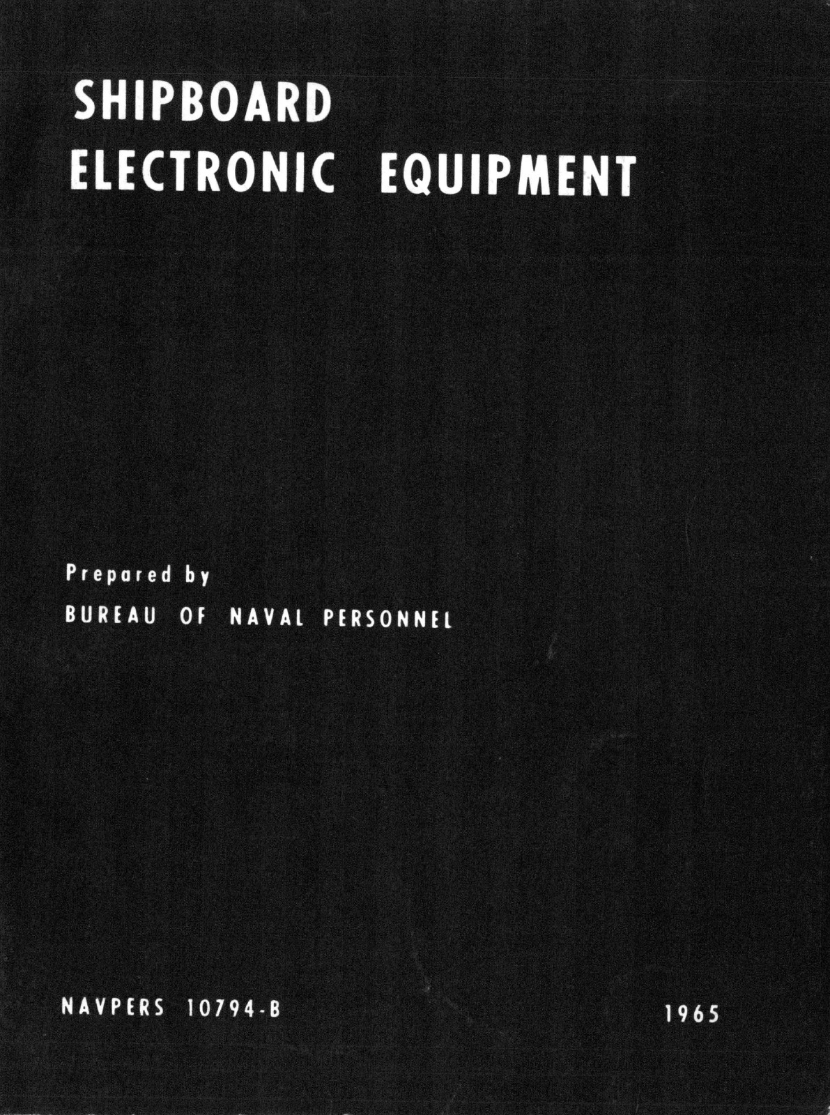 176 Page 1965 Navy Shipboard Electronic Equipment - NAVPERS 10794-B Manual on CD