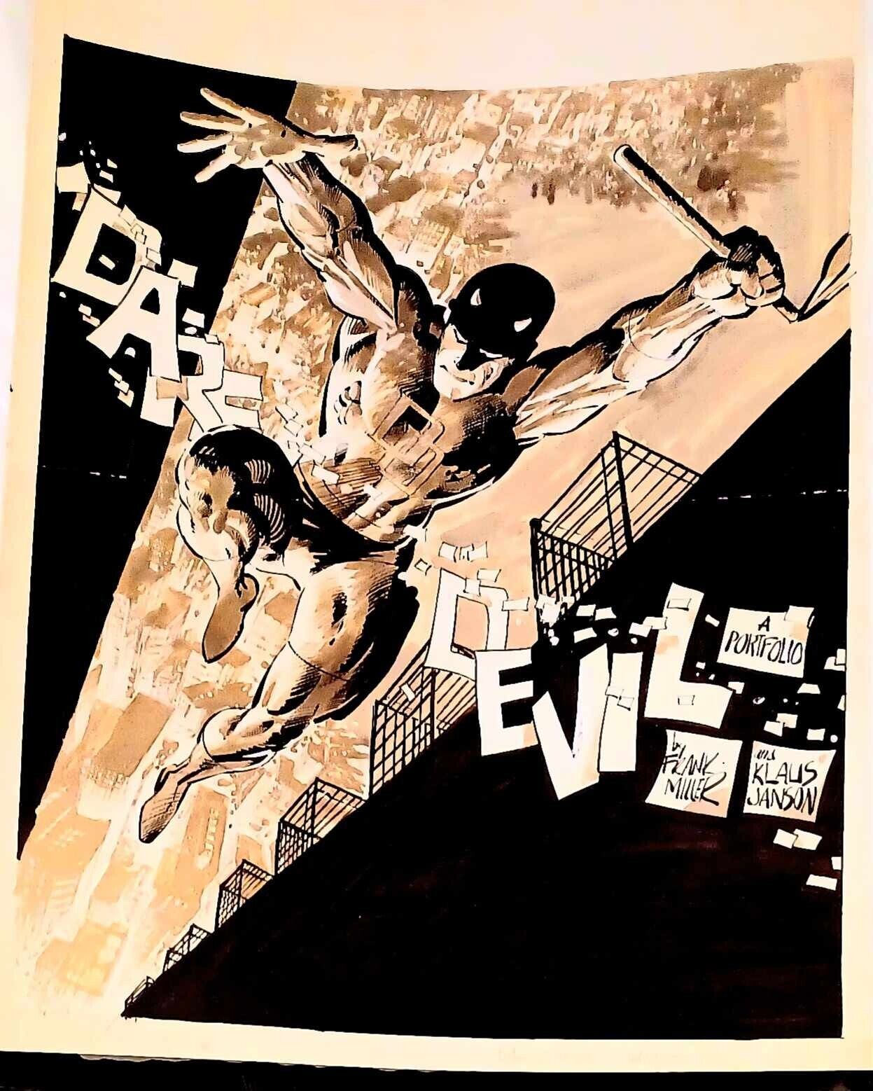 Daredevil by Frank Miller Large 17x23 Original Art Poster Print Marvel Comics