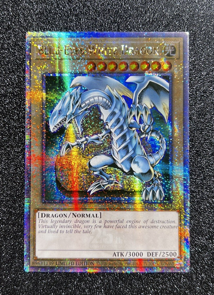 Blue-Eyes White Dragon | LC01-EN004 | Quarter Century Secret Rare | Limited Mint