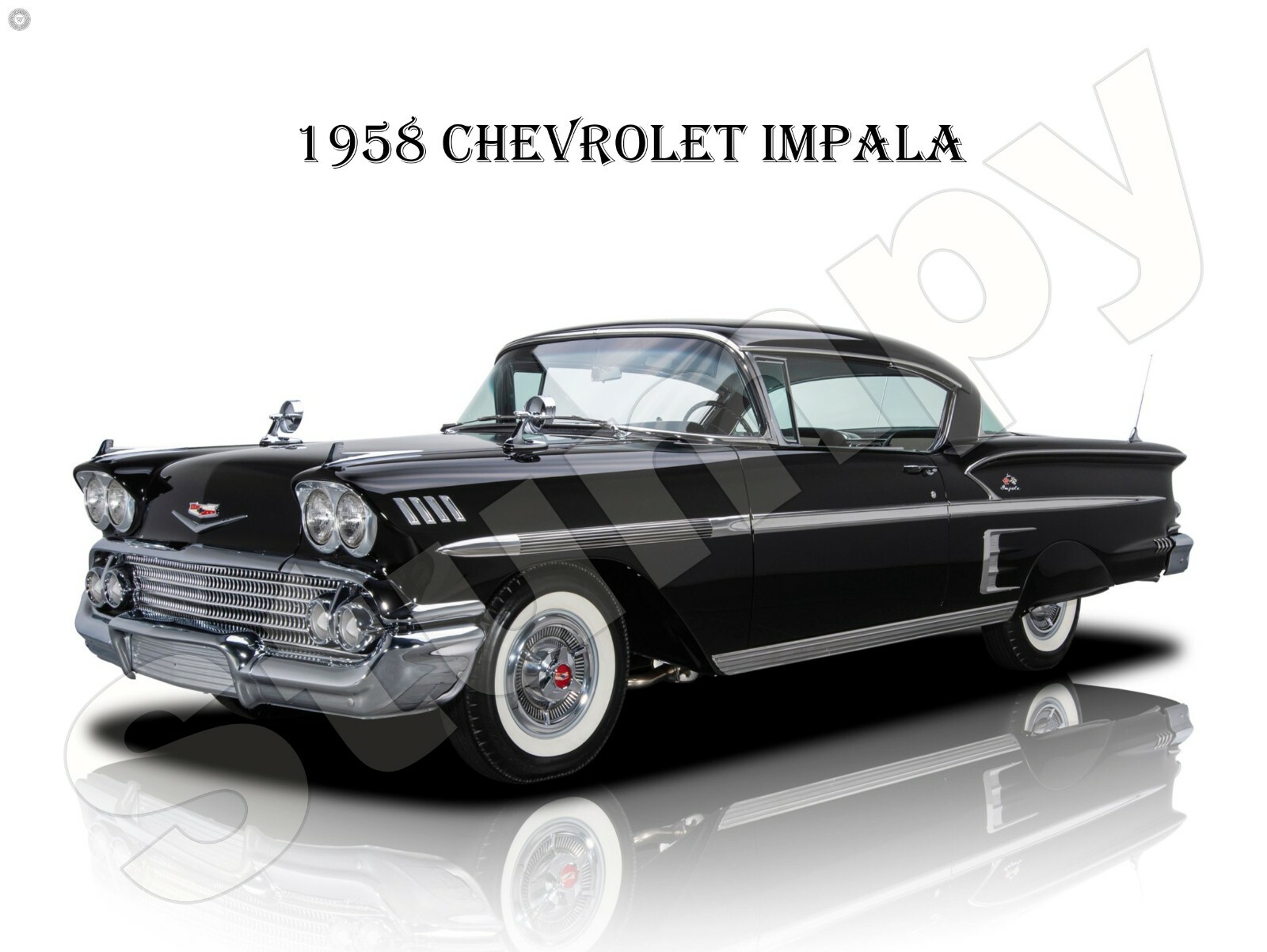 1958 Chevrolet Impala Metal Sign 9