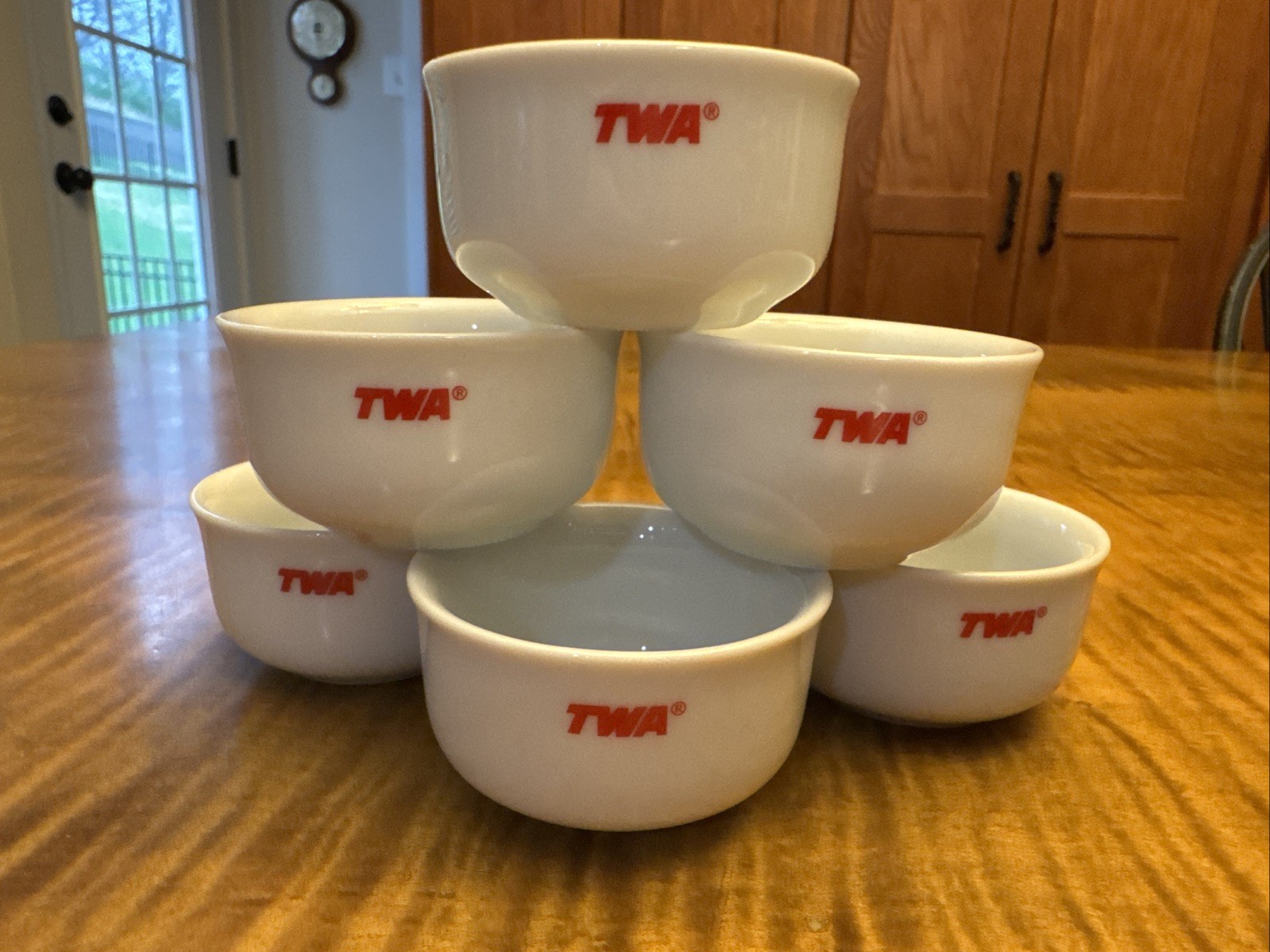 Set of 6 Vintage 1960’s TWA Trans World Airlines Ramekin Dish 44-1752 ABCO I’ntl Set of 6 Vintage 1960’s TWA Trans World Airlines Ramekin Dish 44-1752 ABCO I’ntl
