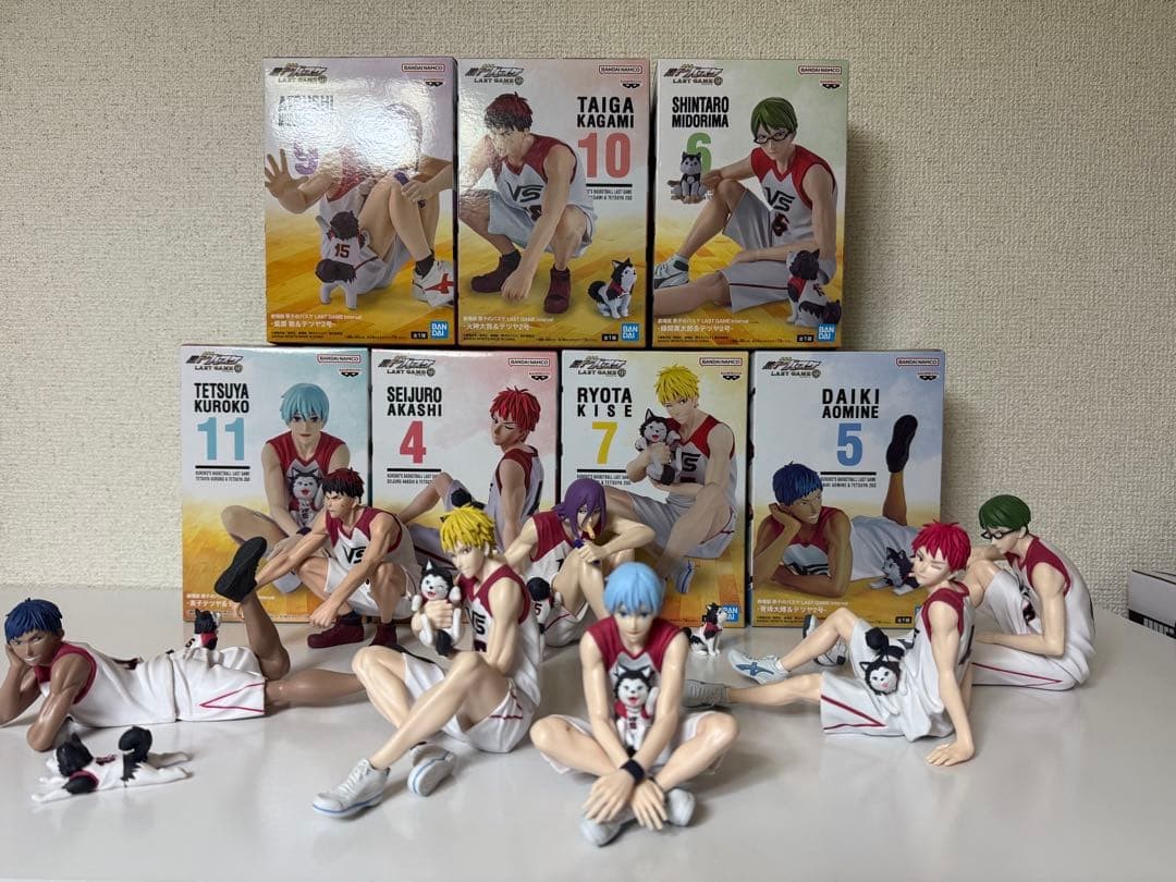 Kuroko's Basketball Complete Figure Set of 7 Coasters Banpresto Collectible Kuroko's Basketball Complete Figure Set of 7 Coasters Banpresto Collectible