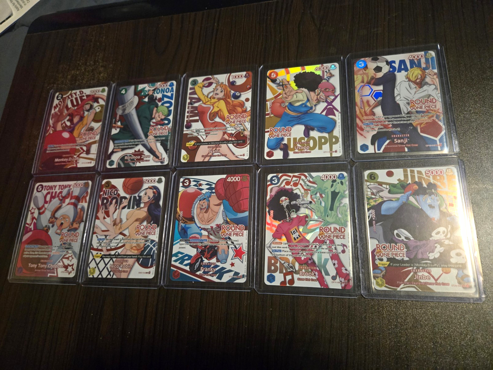 BANDAI One Piece ROUND1 full set of 10 english promo cards