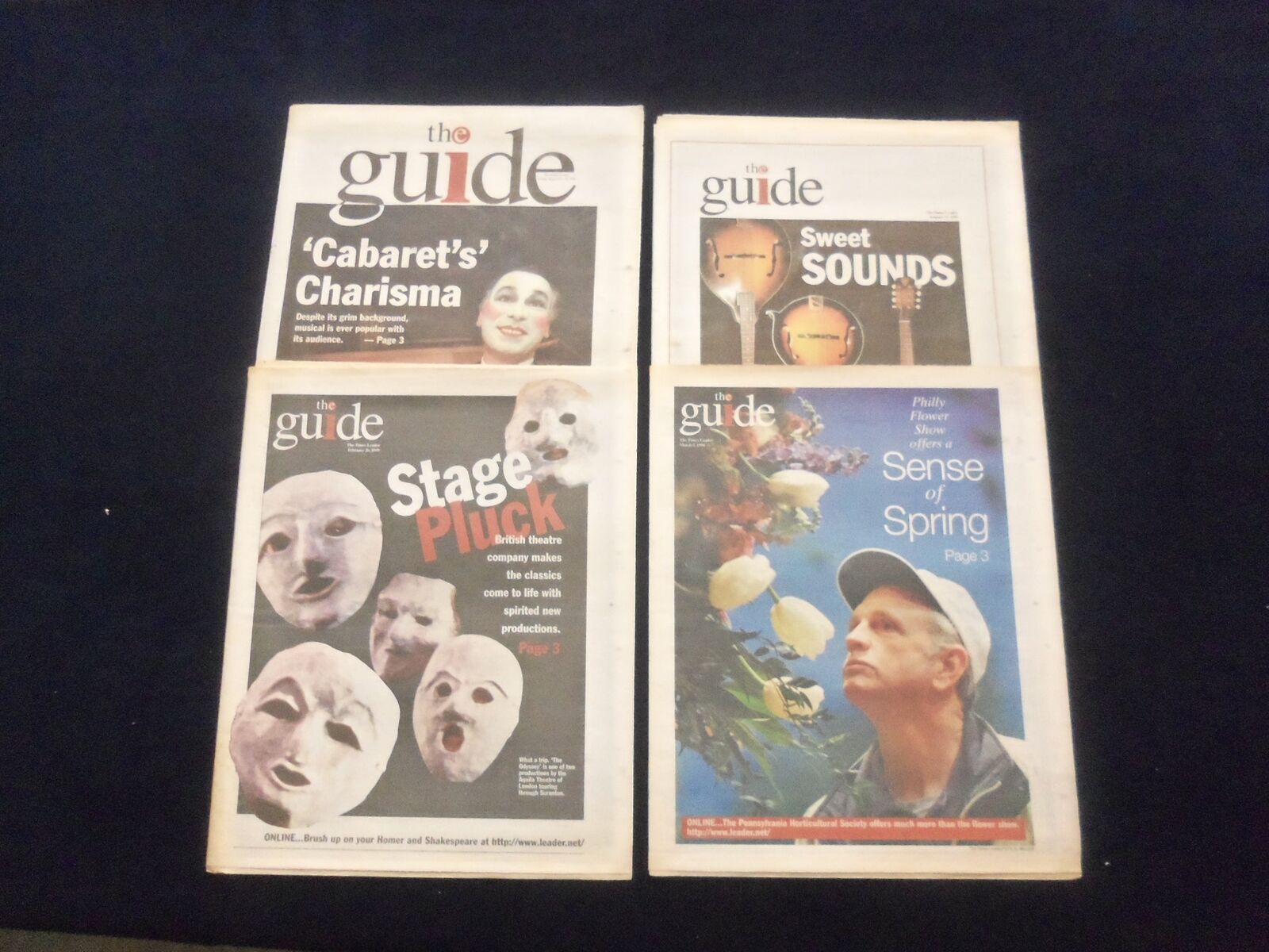 1998-99 WILKES-BARRE, PA TIMES LEADER NEWSPAPER - THE GUIDE - LOT OF 4 - NP 6218