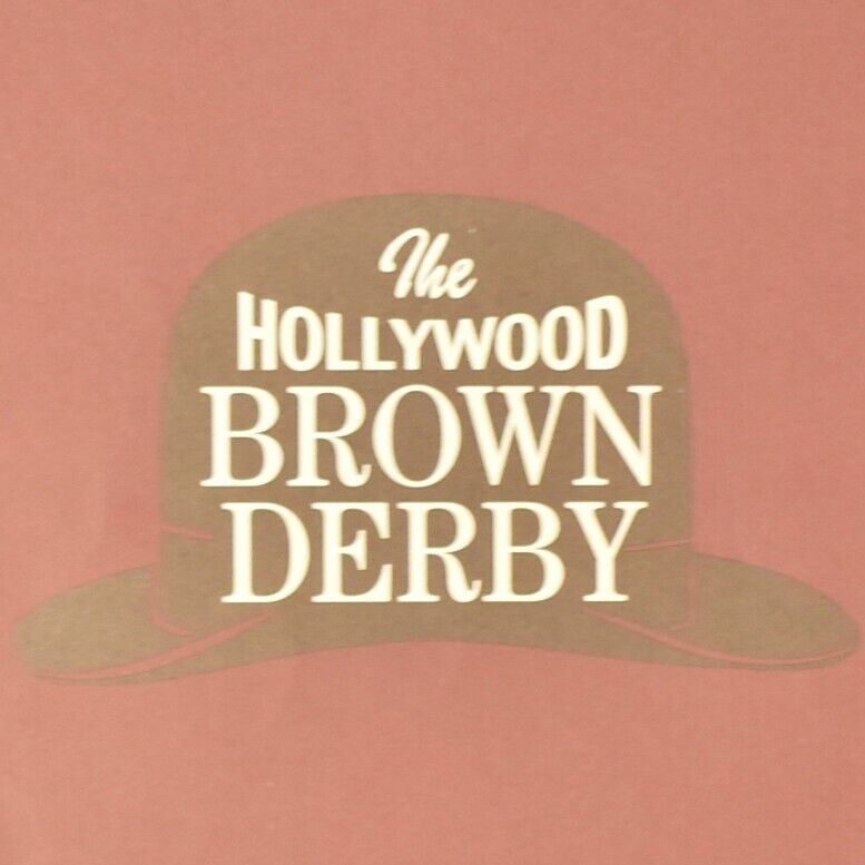 2001 Hollywood Brown Derby Restaurant Menu Walt Disney Disneyland MGM Studios