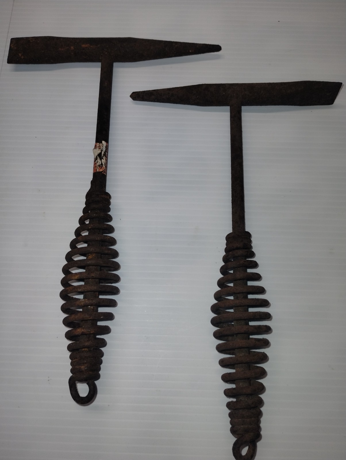 TWO Vintage Welder's Chipping Slag Hammer Welding Chipper Blacksmith TWO Vintage Welder's Chipping Slag Hammer Welding Chipper Blacksmith